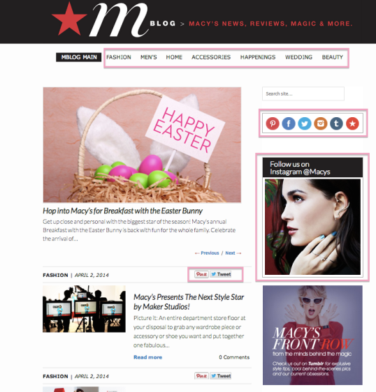 Macys Blog Home Site
